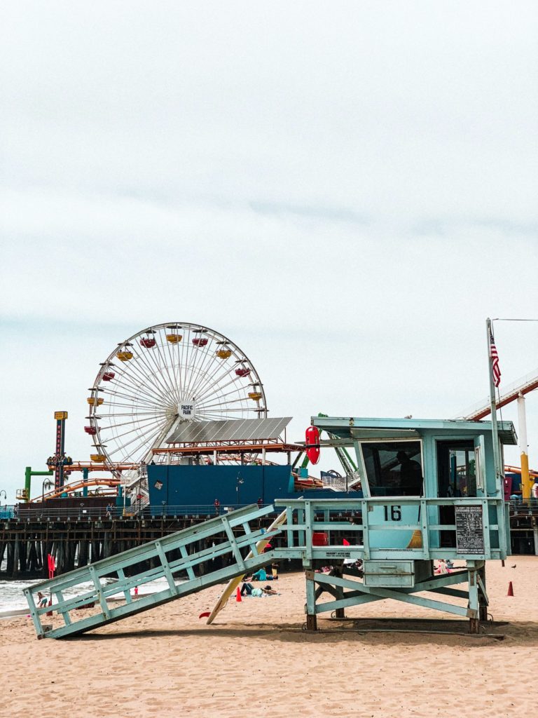Beachside and Farris wheel tour in Los Angeles, California, United States travel.