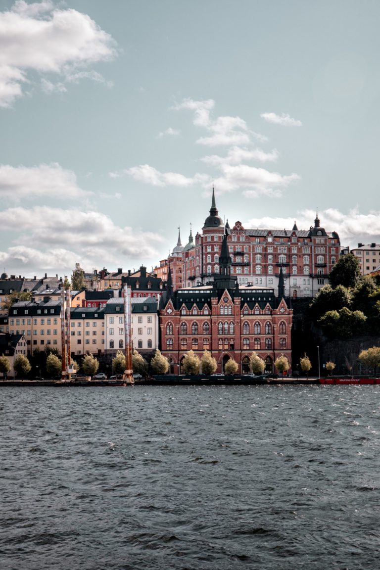 City tour of the architecture in Stockholm, Sweden travel.