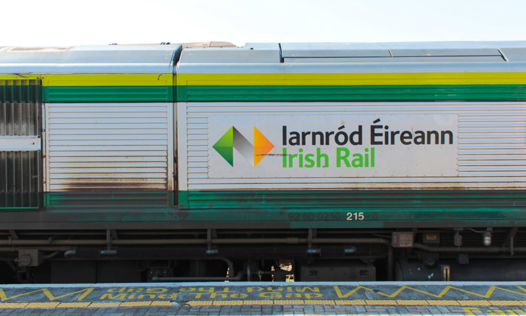 Featured in Student Friendly Train Travel by Students Fare, this image shows the train at Irish Rail in Ireland.