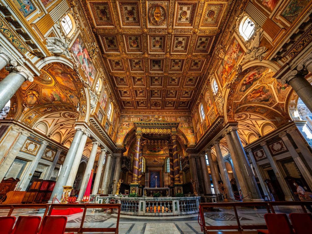 Students Fare Art Architecture Tour Santa Maria Maggiore Int Rome Italy